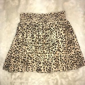 Leopard print skirt